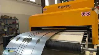 Линия продольной резки рулонов (0,3–2 мм Т x 1600 мм Ш x 20 тонн) / SACFORM