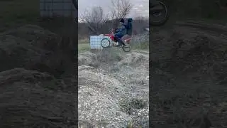 Two dudes one bike.