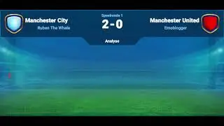 Season 1 OSM 2020 manchester united game 1