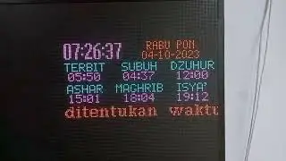 Tampilan jws Khalifah panel p5 ukuran 2x2