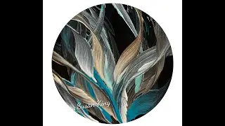 Botanical Painting Inspired by Rinske Douna ~ Acrylic Fluid Art 831