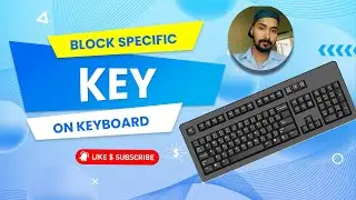 Block any key on keyboard | Block Backspace on keyboard | Digital Mishra