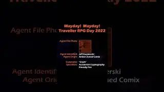 Jeff Kazmierski Of Amber Zoned Comix | Traveller RPG Mayday Mayday 2022 Highlights