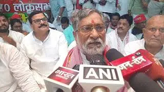 मऊ इंडिया गठबंधन  केंद्रीय कार्यालय के उद्घाटन में पहुंचे समाजवादी पार्टी के नेता राम गोविंद चौधरी