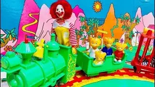 VISIT To MCDONALDLAND Remco Daniel Tigers Neighbourhood Toy Train Ride!