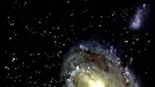 Milky Way in 3D and Andromeda