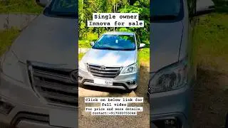 Single owner innova for sale. For price and more details, contact: +919446754520 