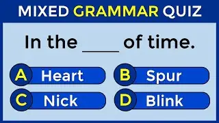 Mixed Grammar Quiz | CAN YOU SCORE 30/30? 
