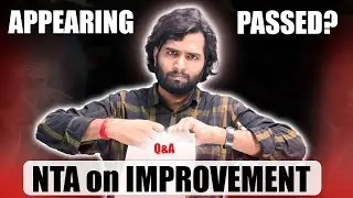 NTA EXPERT Says🙅 Improvement Students MUST Apply JEE MAINS Form 2025 as Appearing!