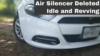 Dodge Dart, Air Intake Silencer Delete, Idle & Revs