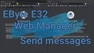 LoRa EByte E32 Web Manager (configuration and test) Web Interface demo in English