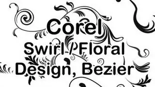 Corel Swirl Design Florale Ornamente