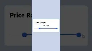 How To Make Range Slider Using HTML and CSS | Create Price Range Slider
