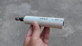 DIY Mini Grinder Portable using PVC Pipes and Batteries