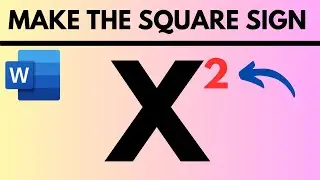 [SOLVED] HOW TO MAKE THE SQUARE SIGN IN MICROSOFT WORD (SUPERSCRUPT)