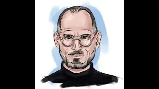 Steve Jobs Famous actors caricature/ Стив Джобс как рисовать.