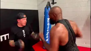 Jon Jone Boxing Training #ufc #mma #boxing