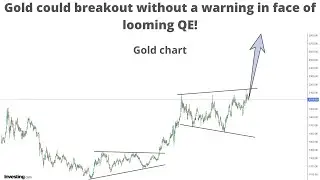 Gold could breakout without a warning in face of looming QE!