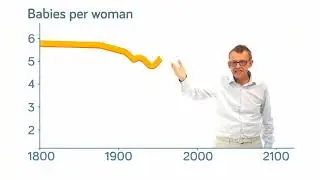 How did babies per woman change in the world