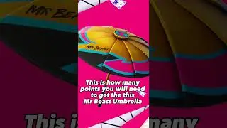 HOW MANY POINTS YOU NEEDED FOR THE MR BEAST UMBRELLA! #shorts