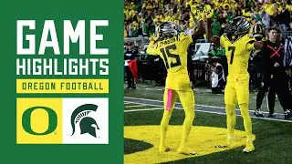 Oregon Football vs Michigan State | Game HIGHLIGHTS (2024)