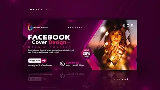 Cosmetics, Fashion & Beauty Facebook Cover Design ✍ Adobe Photoshop Tutorial