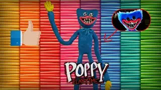 Живая игрушка Хаги Ваги из пластилина \ Poppy Playtime лепка \ Huggy Wuggy