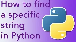 Python string find
