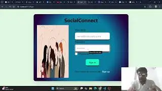 Social Media Using Vue js - Login Page