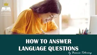 HOW TO ANSWER A LANGUAGE QUESTION: THE BASICS | USEFUL FOR GCSE ENGLISH