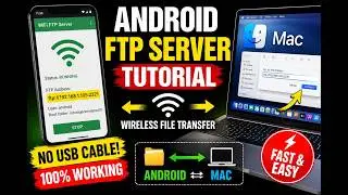 Android FTP Server Tutorial | Transfer Files Between Android & Mac