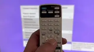 How to remove the Screen Mirroring Info on an EPSON projector. Specifically an EB-725 Wi.