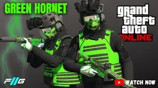 GTA 5 ONLINE - Best Tryhard Outfits in GTA V Online (Green Tryhard Outfit)