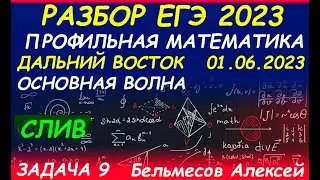 Задача 9 ЕГЭ 01.06.23 Математика Профиль Дальний Восток