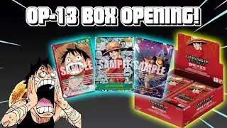 OP-13 Booster Box Opening – WE PULLED LUFFY!