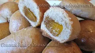 Gingerbread on kefir with marmalade filling