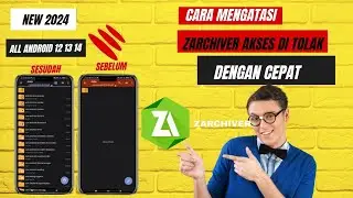 cara mengatasi zarchiver akses di tolak android 13/14