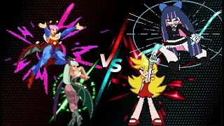 Mugen Team Match Ups 20 - Panty & Stocking vs. Morrigan & Lilith