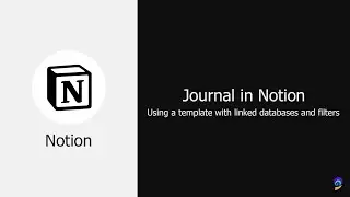 Journal in Notion: Using template with linked databases and filters