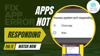 TECH FIX SERIES (Repaire & Problem) - S01E02 - App Not Responding