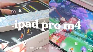 🪽unboxing the kinda op 13” M4 ipad pro | feat. the pencil pro and some gaming (ofc) ✦