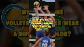 Why Does One Volleyball Player Wear a Different Color? 🏐 #olympics #parisolympics2024 #volleyball
