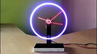 led moving clock using microcontroller at home