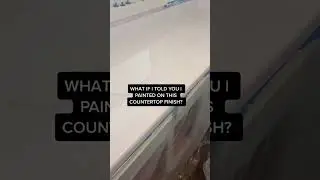 Would you believe I painted this countertop finish on using a kit from Amazon??