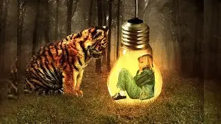 Tiger Photo Fantasy Photo Manipulation Photoshop Tutorial