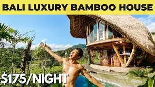 Bali bamboo house with volcano views tour