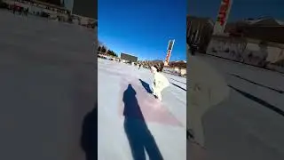 Женя Медведева на знаменитом катке Медеу в Алматы! 🕊️🏔️ 