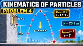 Kinematics | Kinematics of Particles | Problem 4 | Engineering Mechanics | 12.4