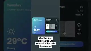 Weather App Uaing HTML CSS JAVASCRIPT 