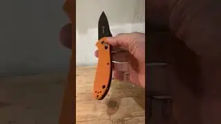 Ganzo G7393 knife with orange handle and black blade